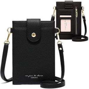 NWT-Womens Leather Crossbody Cellphone Bag